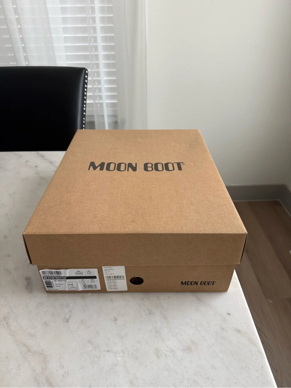 Black Icon Faux Fur Moon Boot